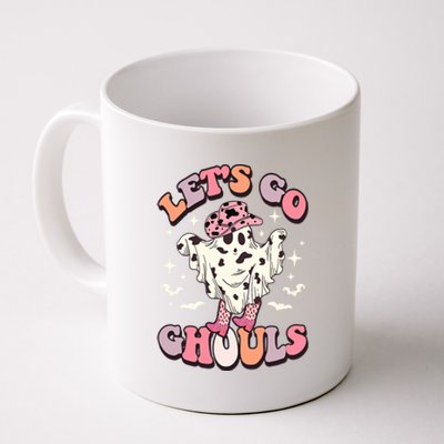 Funny Let’S Go Ghouls Halloween Retro Spooky Cow Great Gift Coffee Mug