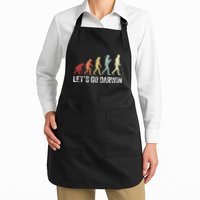 Funny LetS Go Darwin Charles Darwin Quote Evolution Apron