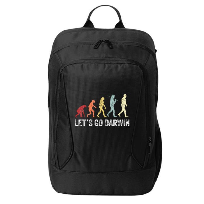 Funny LetS Go Darwin Charles Darwin Quote Evolution City Backpack