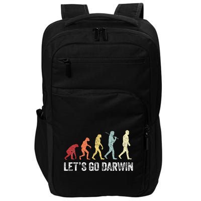 Funny LetS Go Darwin Charles Darwin Quote Evolution Impact Tech Backpack