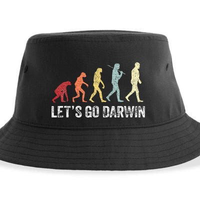 Funny LetS Go Darwin Charles Darwin Quote Evolution Sustainable Bucket Hat