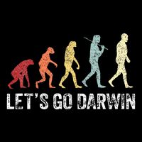 Funny LetS Go Darwin Charles Darwin Quote Evolution 7-Panel Snapback Hat