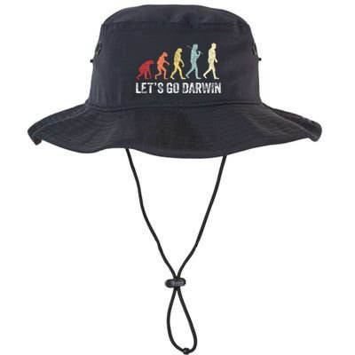 Funny LetS Go Darwin Charles Darwin Quote Evolution Bucket Hat