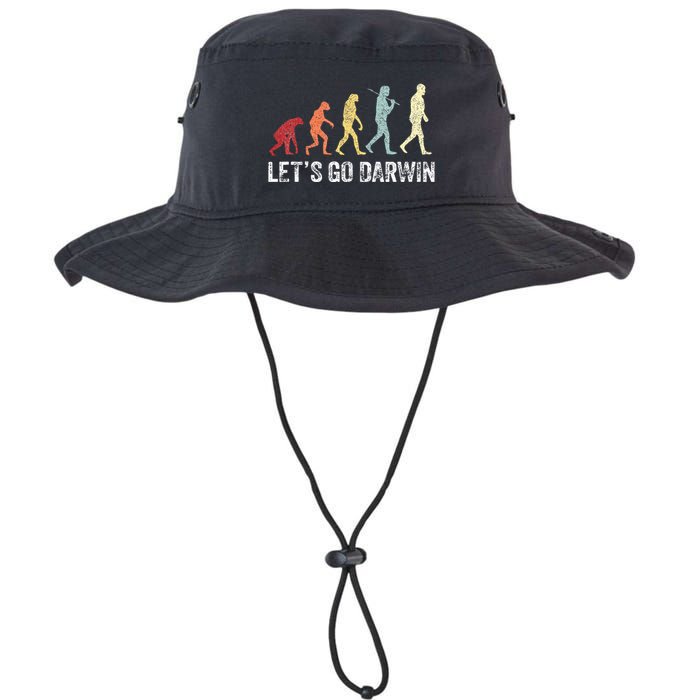 Funny LetS Go Darwin Charles Darwin Quote Evolution Bucket Hat