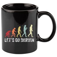 Funny LetS Go Darwin Charles Darwin Quote Evolution 11oz C Handle Ceramic Mug