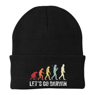 Funny LetS Go Darwin Charles Darwin Quote Evolution Beanie