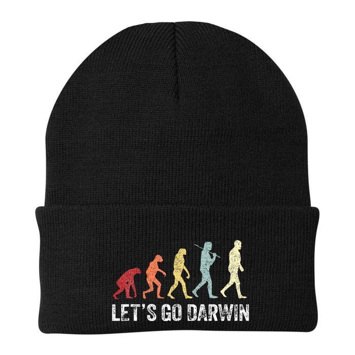 Funny LetS Go Darwin Charles Darwin Quote Evolution Beanie