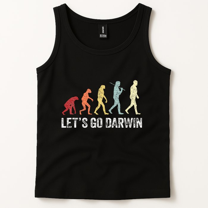 Funny LetS Go Darwin Charles Darwin Quote Evolution Tank Top