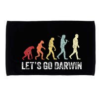 Funny LetS Go Darwin Charles Darwin Quote Evolution Microfiber Hand Towel