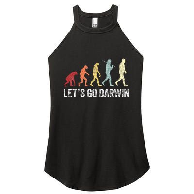 Funny LetS Go Darwin Charles Darwin Quote Evolution Women's Perfect Tri Rocker Tank