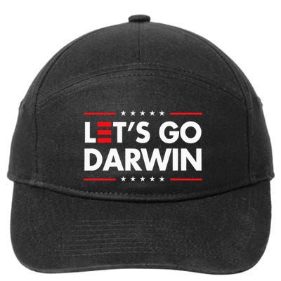 Funny LetS Go Darwin Charles Darwin 7-Panel Snapback Hat