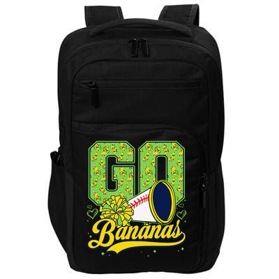 Funny Lets Go Bananas Graphic for Women Gift Impact Tech Backpack