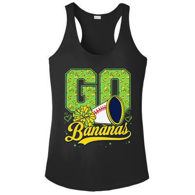 Funny Lets Go Bananas Graphic for Women Gift Ladies PosiCharge Competitor Racerback Tank