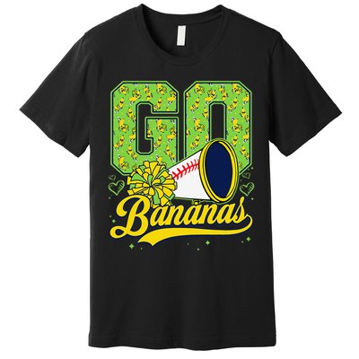 Funny Lets Go Bananas Graphic for Women Gift Premium T-Shirt