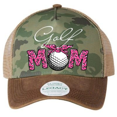 Funny Leopard Golf Mom Sport Love Mother's Day Gift Legacy Tie Dye Trucker Hat