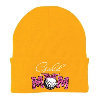 Funny Leopard Golf Mom Sport Love Mother's Day Gift Knit Cap Winter Beanie