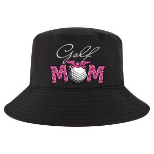 Funny Leopard Golf Mom Sport Love Mother's Day Gift Cool Comfort Performance Bucket Hat