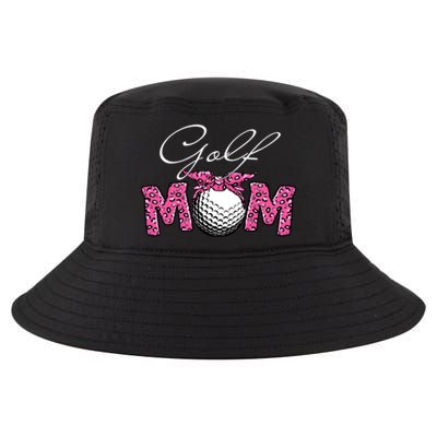 Funny Leopard Golf Mom Sport Love Mother's Day Gift Cool Comfort Performance Bucket Hat