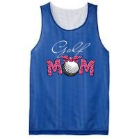 Funny Leopard Golf Mom Sport Love Mother's Day Gift Mesh Reversible Basketball Jersey Tank