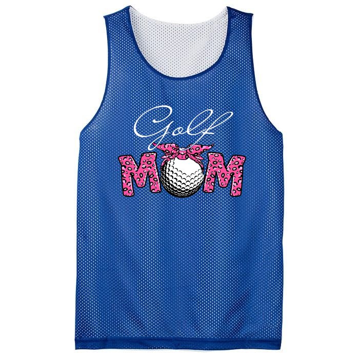 Funny Leopard Golf Mom Sport Love Mother's Day Gift Mesh Reversible Basketball Jersey Tank