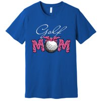 Funny Leopard Golf Mom Sport Love Mother's Day Gift Premium T-Shirt