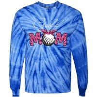 Funny Leopard Golf Mom Sport Love Mother's Day Gift Tie-Dye Long Sleeve Shirt