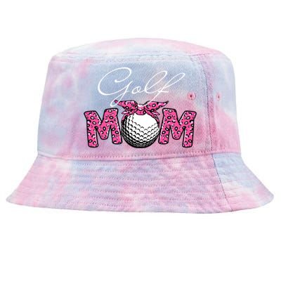 Funny Leopard Golf Mom Sport Love Mother's Day Gift Tie-Dyed Bucket Hat