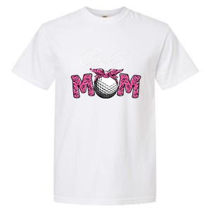 Funny Leopard Golf Mom Sport Love Mother's Day Gift Garment-Dyed Heavyweight T-Shirt