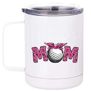 Funny Leopard Golf Mom Sport Love Mother's Day Gift 12 oz Stainless Steel Tumbler Cup