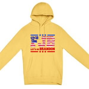 FBJ Lets Go Brandon USA Flag LGB United States Premium Pullover Hoodie