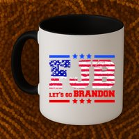 FBJ Lets Go Brandon USA Flag LGB United States Mug