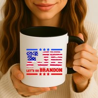 FBJ Lets Go Brandon USA Flag LGB United States Mug