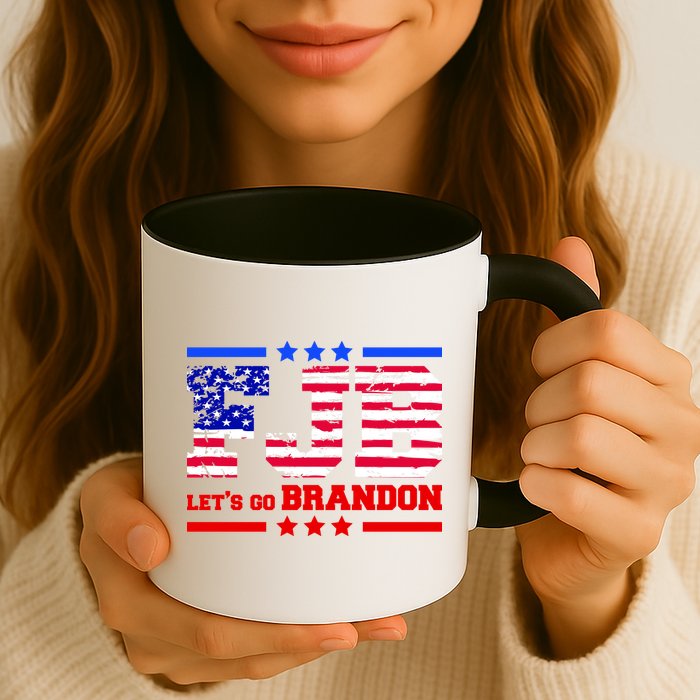 FBJ Lets Go Brandon USA Flag LGB United States Mug