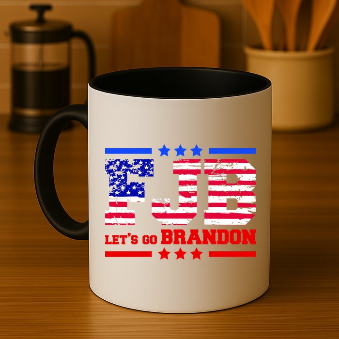 FBJ Lets Go Brandon USA Flag LGB United States Mug