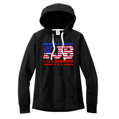 FBJ Lets Go Brandon USA Flag LGB United States Women's Fleece Hoodie