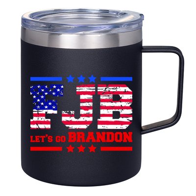 FBJ Lets Go Brandon USA Flag LGB United States 12oz Stainless Steel Coffee Mug