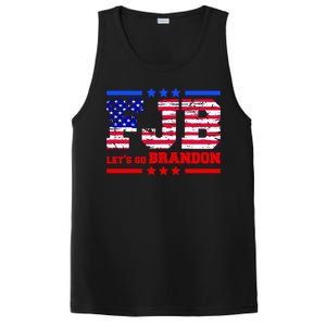 FBJ Lets Go Brandon USA Flag LGB United States PosiCharge Competitor Tank