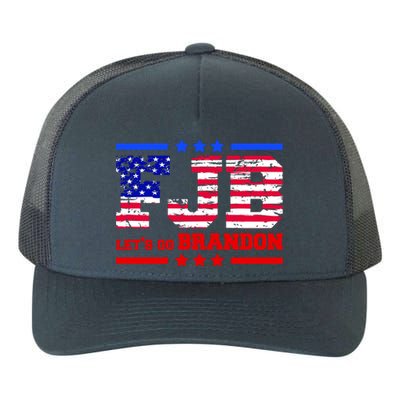 FBJ Lets Go Brandon USA Flag LGB United States Yupoong Adult 5-Panel Trucker Hat