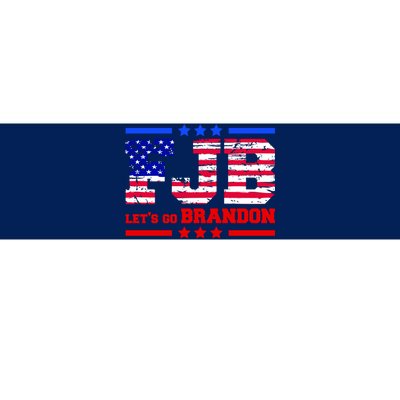 FBJ Lets Go Brandon USA Flag LGB United States Bumper Sticker