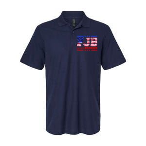 FBJ Lets Go Brandon USA Flag LGB United States Softstyle Adult Sport Polo