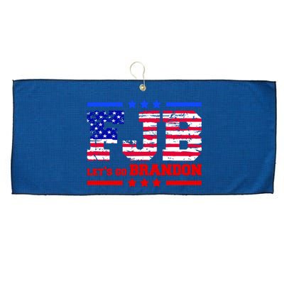 FBJ Lets Go Brandon USA Flag LGB United States Large Microfiber Waffle Golf Towel