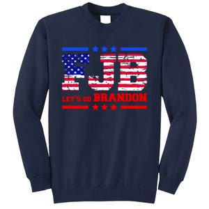 FBJ Lets Go Brandon USA Flag LGB United States Tall Sweatshirt