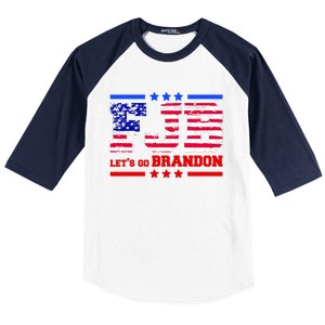 FBJ Lets Go Brandon USA Flag LGB United States Baseball Sleeve Shirt