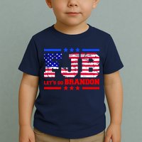 FBJ Lets Go Brandon USA Flag LGB United States Toddler T-Shirt