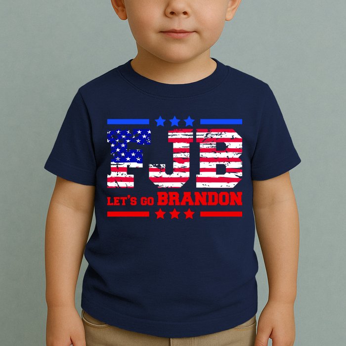 FBJ Lets Go Brandon USA Flag LGB United States Toddler T-Shirt