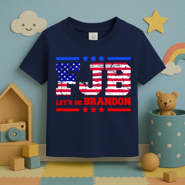 FBJ Lets Go Brandon USA Flag LGB United States Toddler T-Shirt