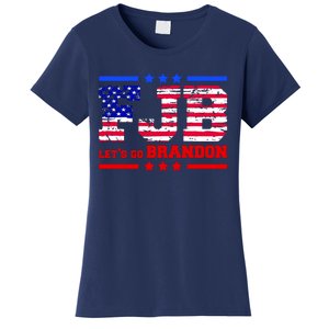 FBJ Lets Go Brandon USA Flag LGB United States Women's T-Shirt