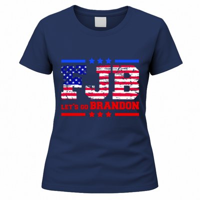 FBJ Lets Go Brandon USA Flag LGB United States Women's T-Shirt