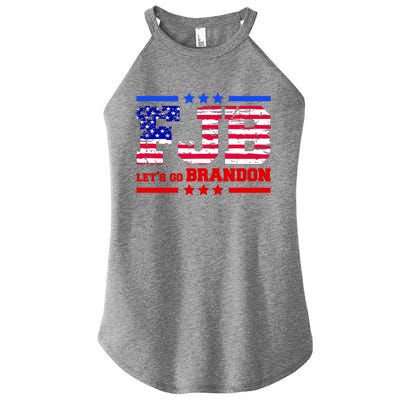 FBJ Lets Go Brandon USA Flag LGB United States Women's Perfect Tri Rocker Tank