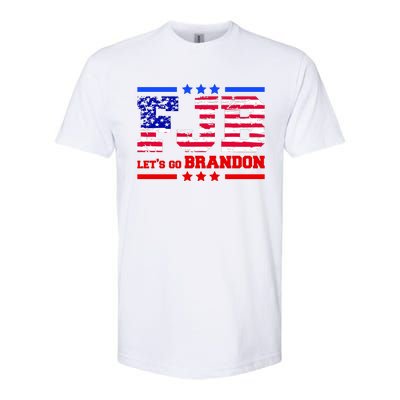 FBJ Lets Go Brandon USA Flag LGB United States Softstyle® CVC T-Shirt